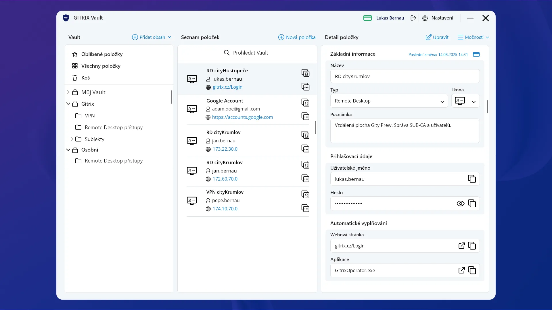 Password Manager (Vault)
